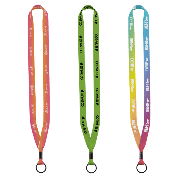 5/8" Tubular Lanyard with Metal Crimp & Metal Split-Ring 3