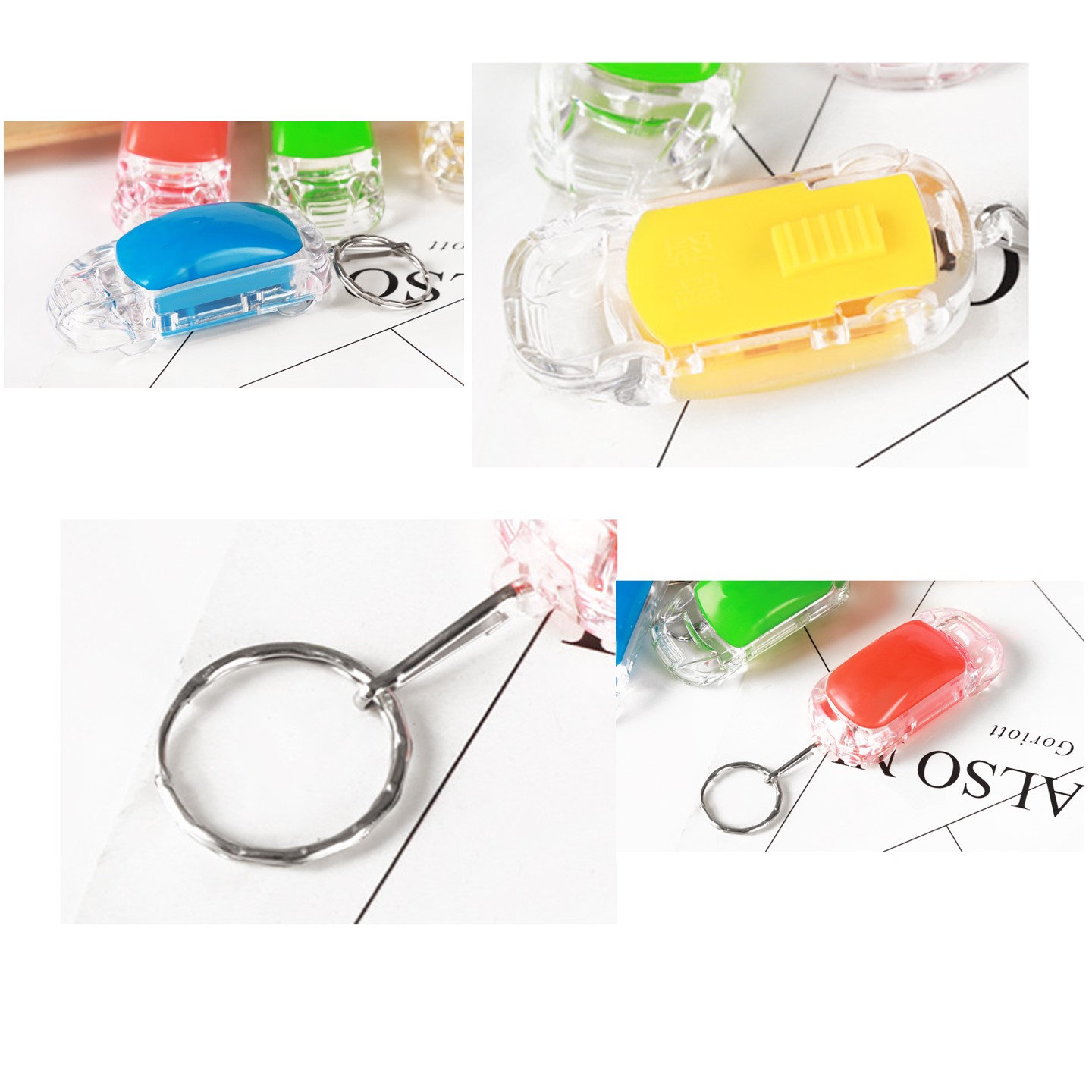 LED car shape flashlight keychain 3