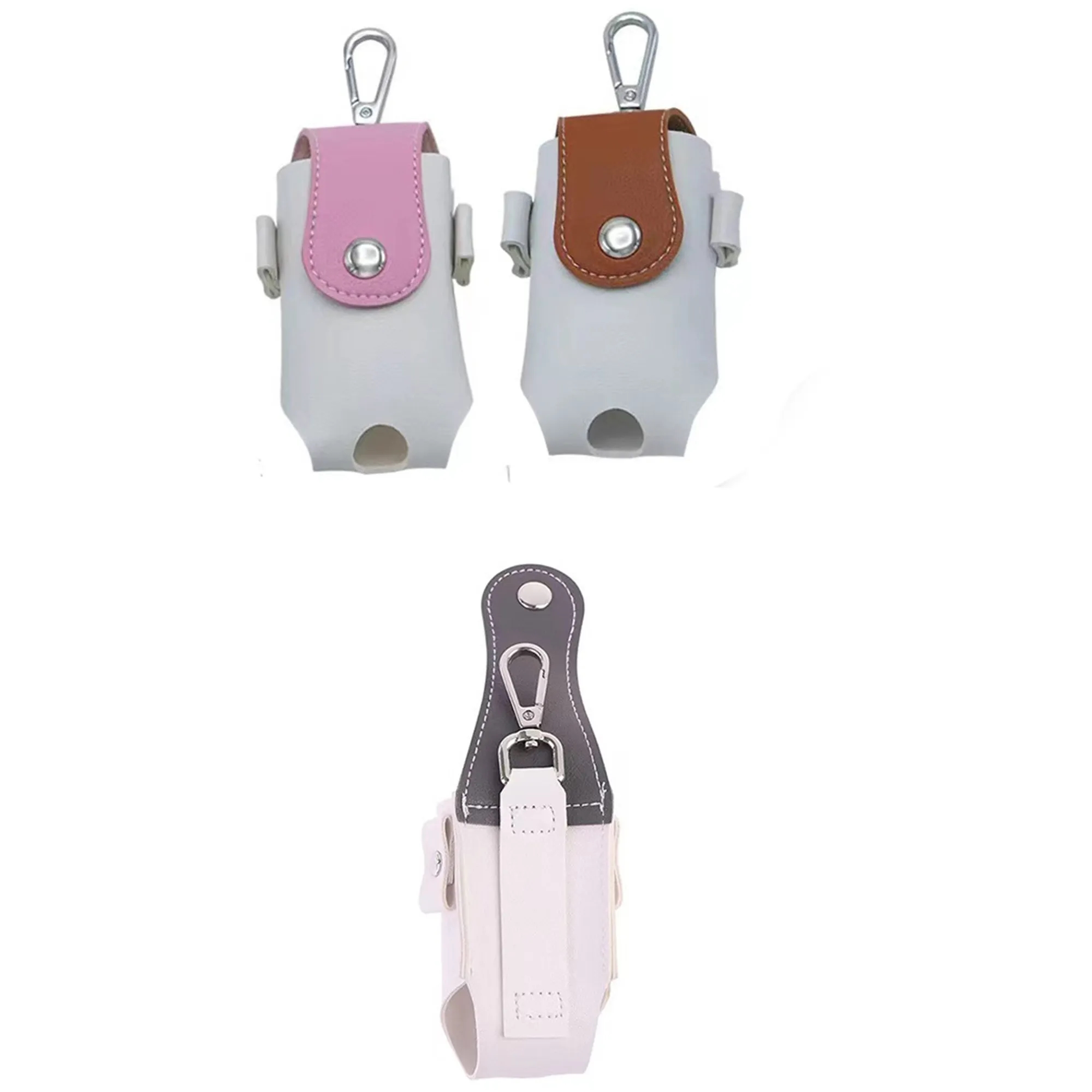 Portable PU Leather Golf Ball Bag 4
