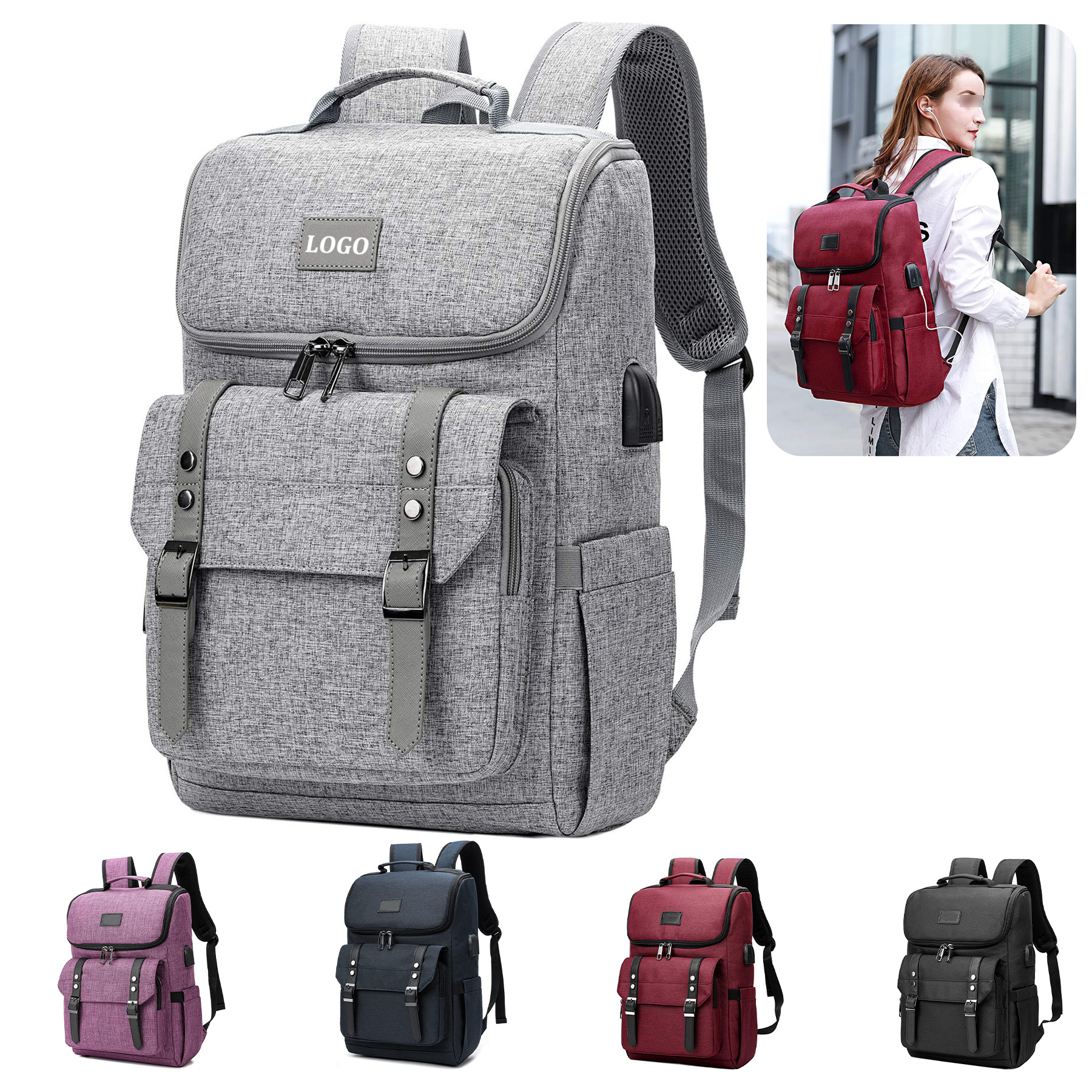 Vintage Travel Backpack 5