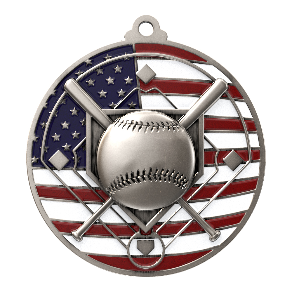 Baseball Patriotic Medallion (2-3/4") 6
