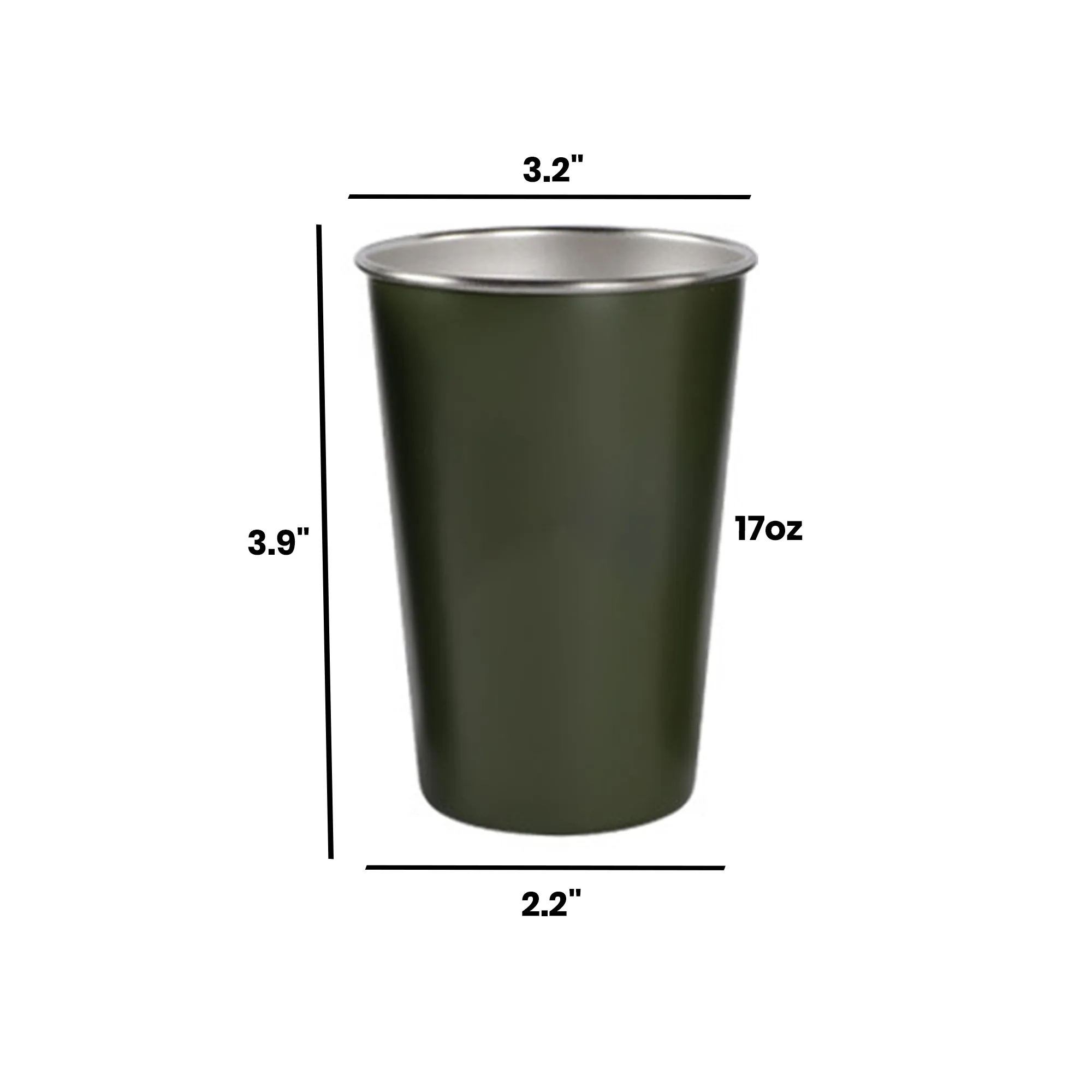 17 OZ Outdoor 304 Stainless Steel Camping Cup 9