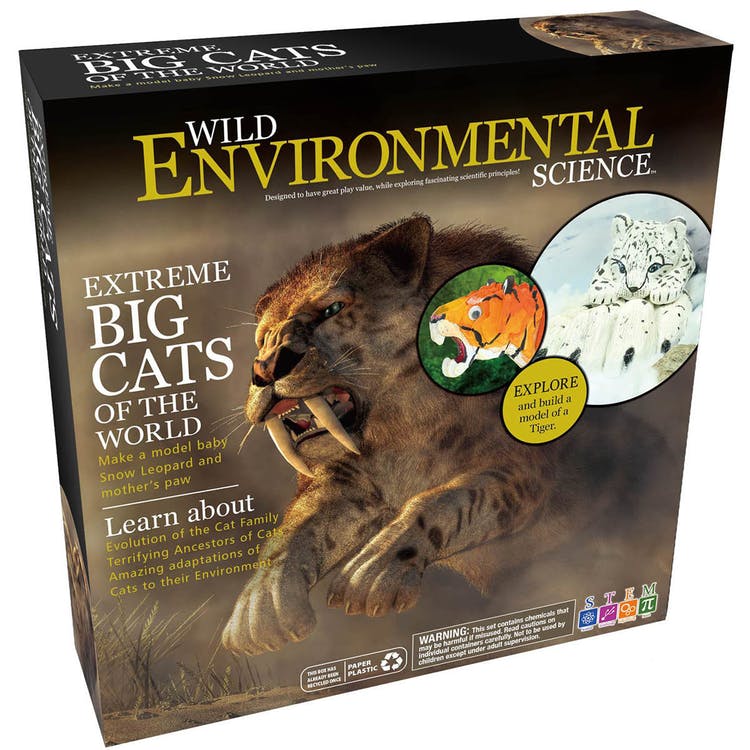 Extreme Big Cats of the World Science Lab Kits - Paints Included 1