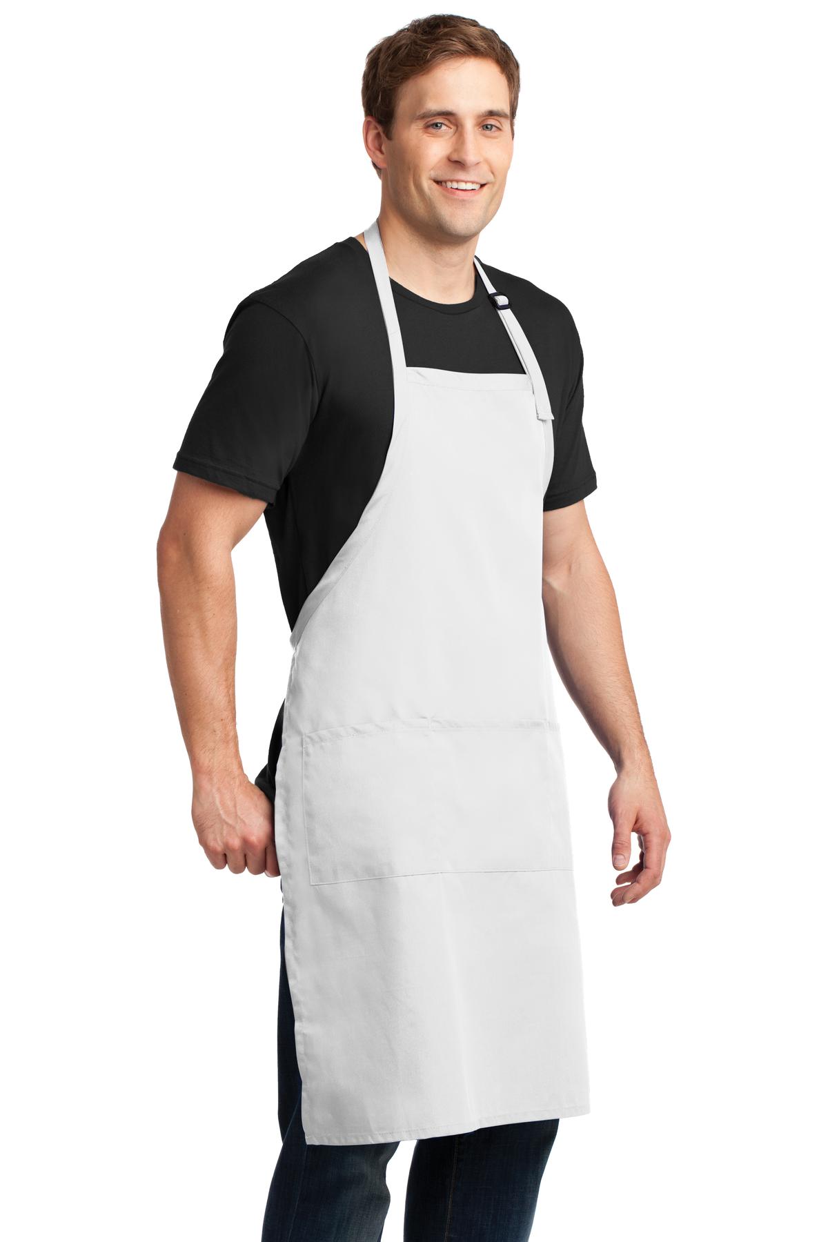 Port Authority Easy Care Extra Long Bib Apron with Stain Release. A700 22