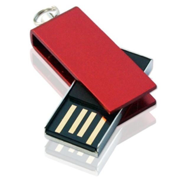Swivel USB Flash Drive with Keyring 2