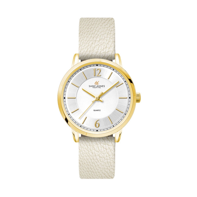 30.5MM, GOLD METAL CASE,  3-HAND MVT