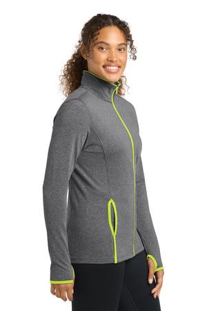 Sport-Tek Women's Sport-Wick Stretch Contrast Full-Zip Jacket. LST853 54