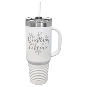 Polar Camel 40 Oz. Travel Mug With Handle, Straw Included 17