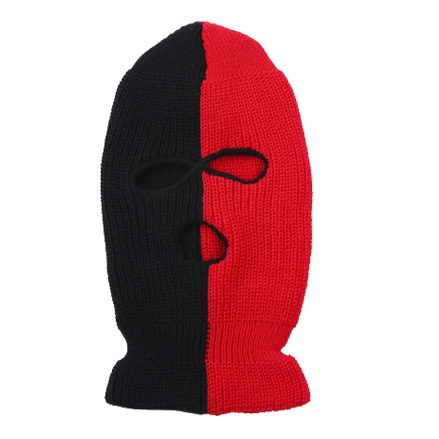 Two-Tone Knitted Mask Hat 3
