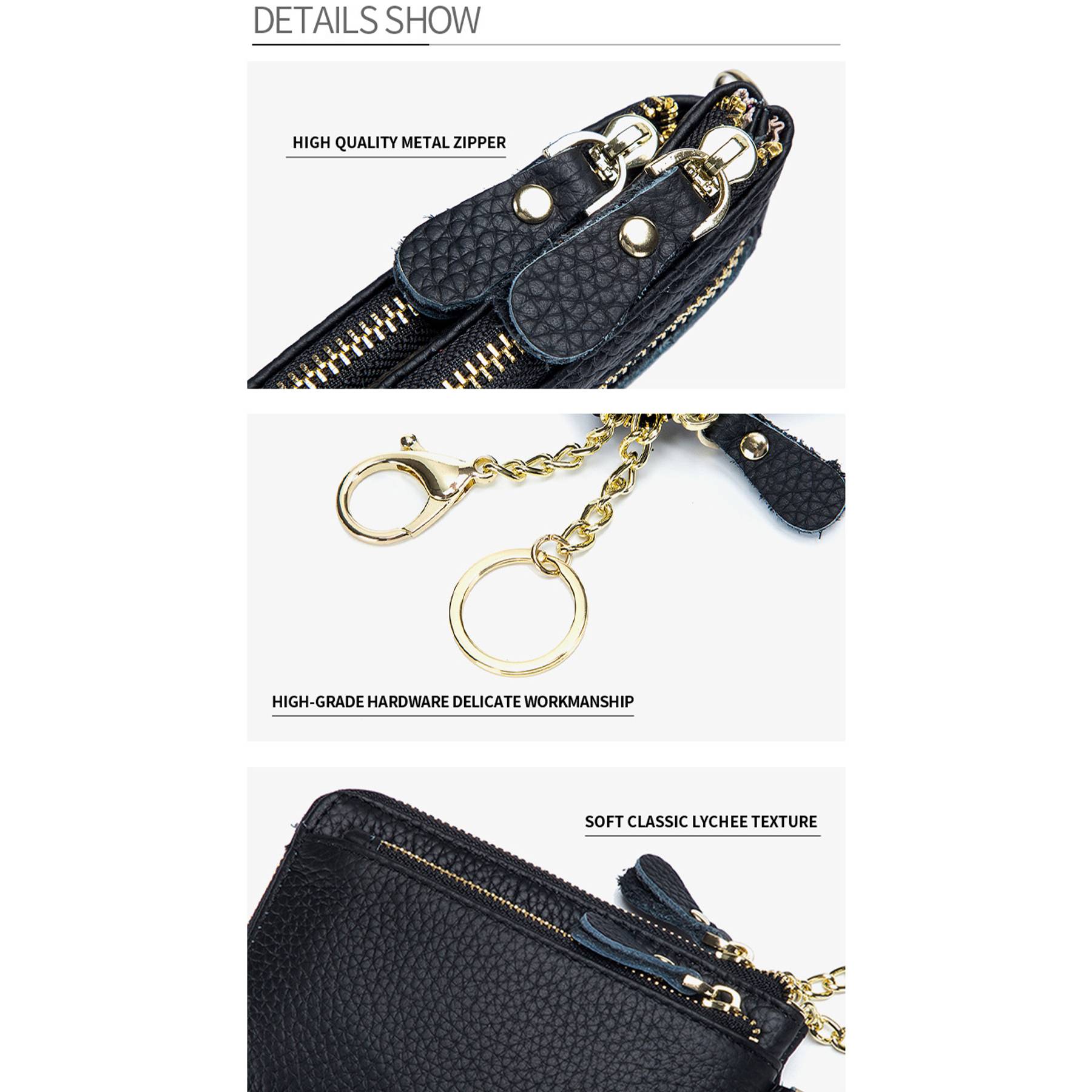 Genuine Leather Simple and versatile coin purse 9
