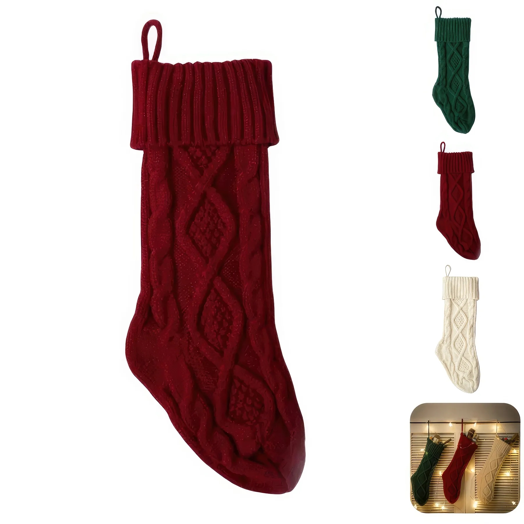 Knitted Christmas Stocking 6