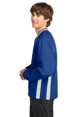 Sport-Tek Tipped V-Neck Raglan Wind Shirt. JST62 13