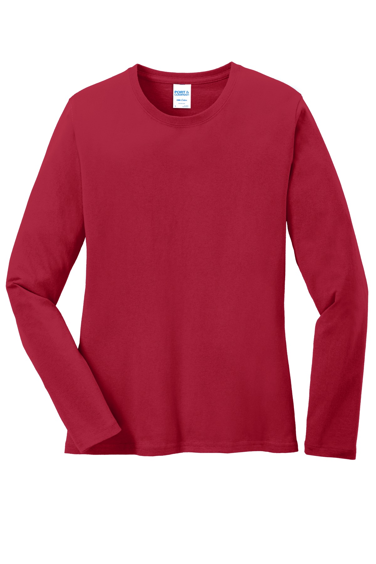 Port & Co Women's Long Sleeve Core Cotton Tee. LPC54LS 44