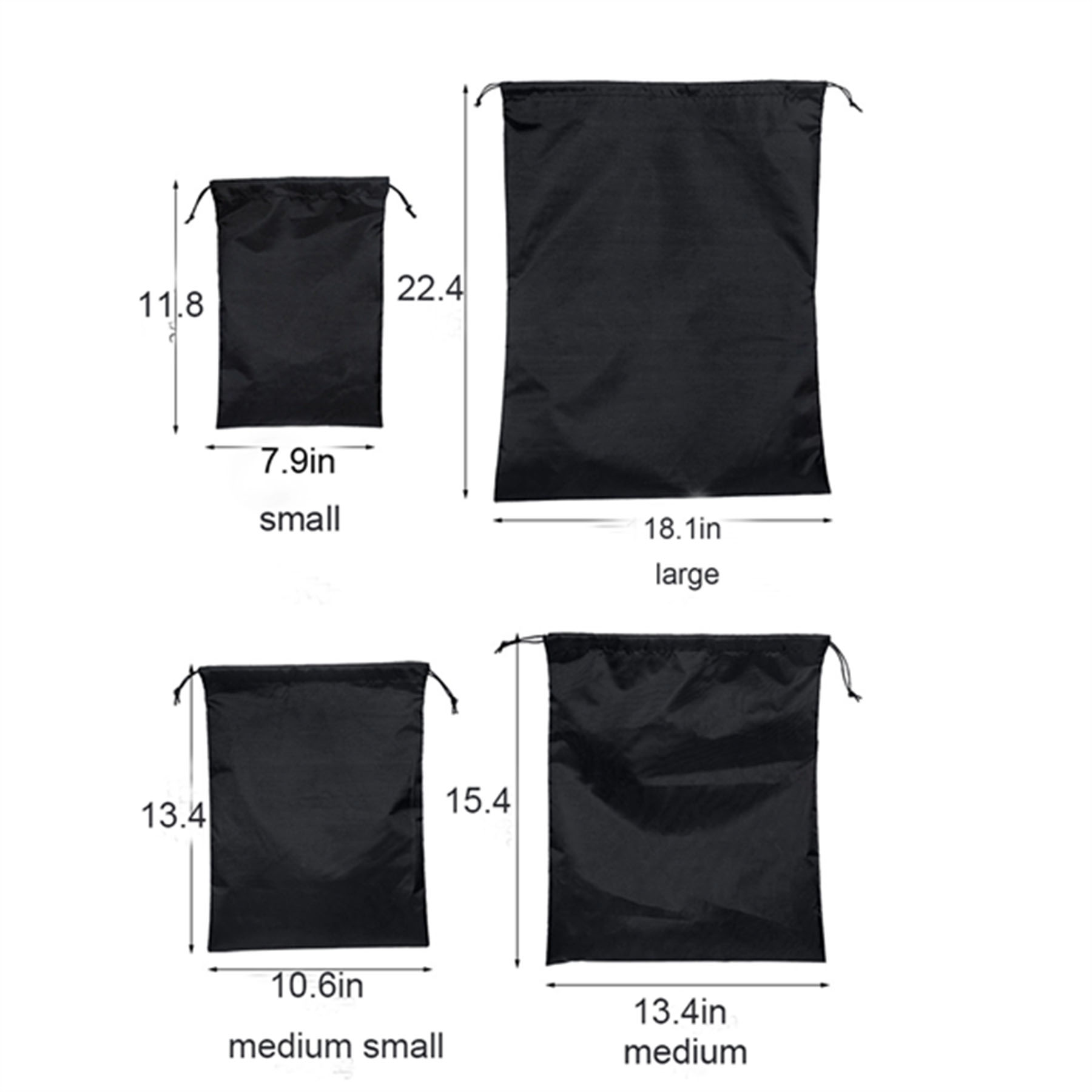 Waterproof Nylon Drawstring Travel Bag 7