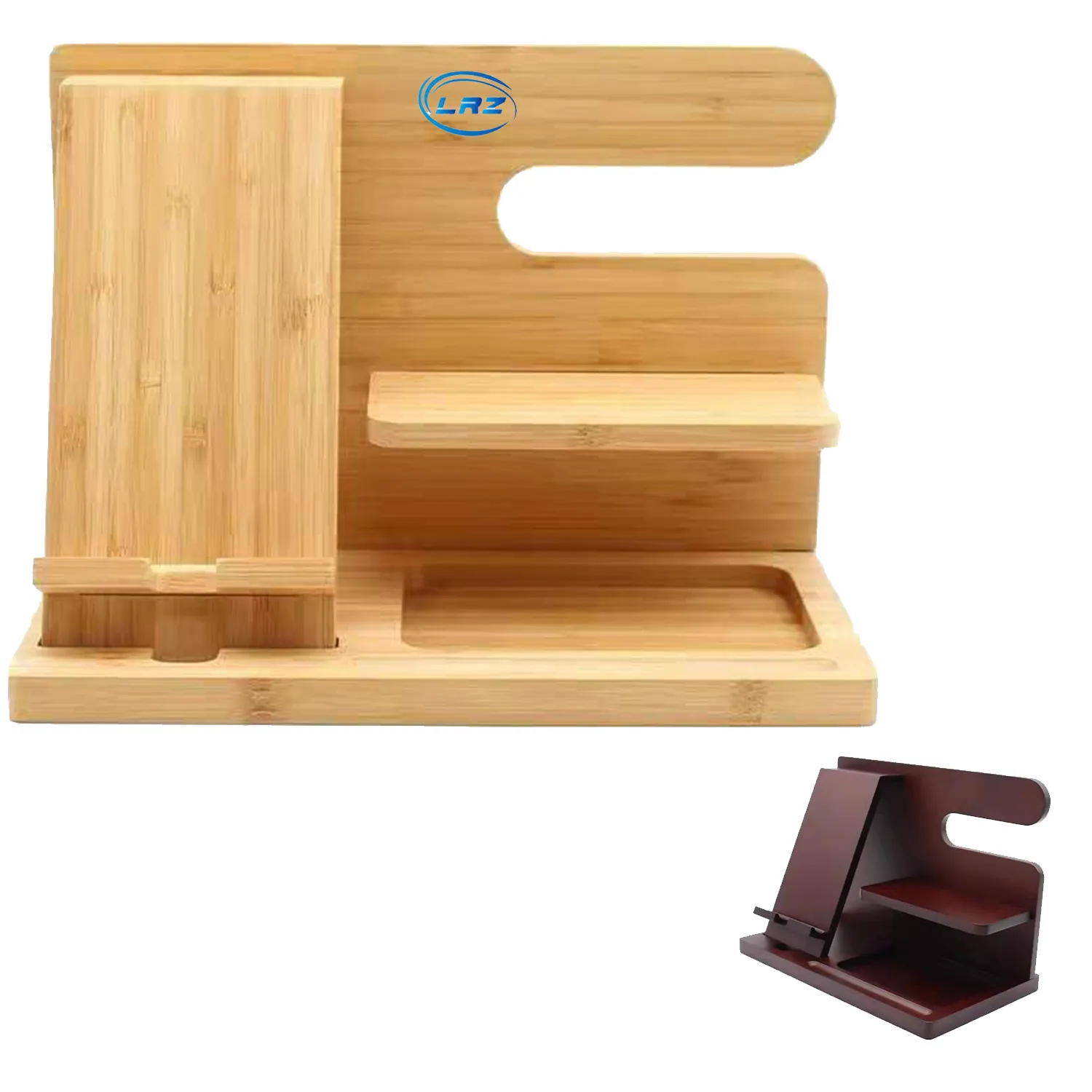 Bamboo Wood Multi-Functional Mobile Phone Holder 2