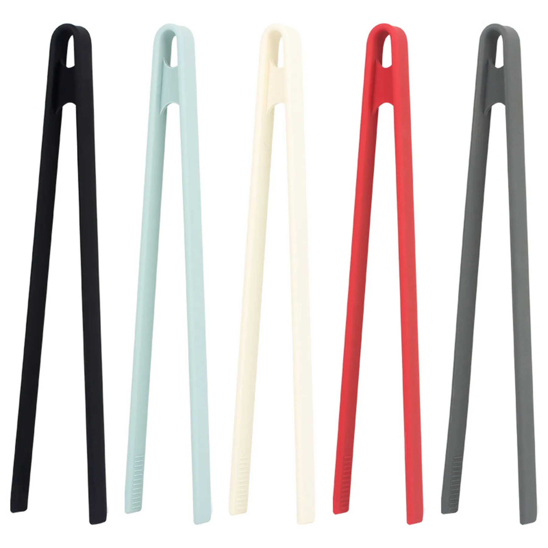 Silicone Kitchen Tongs Heat Resistant V Shape 5