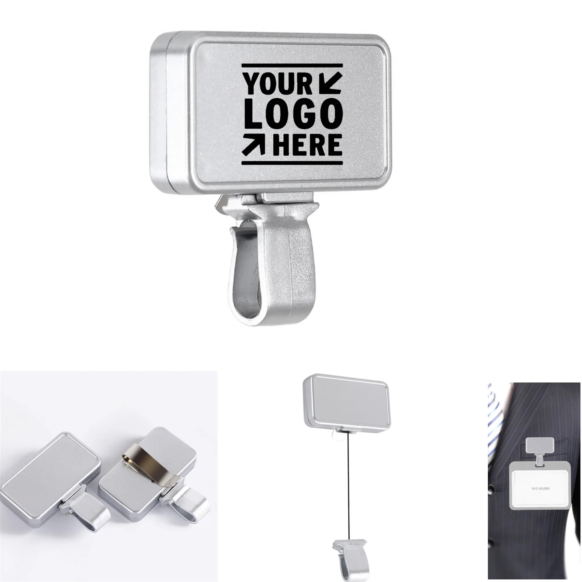 Retractable Badge Reel Clips Holder 1