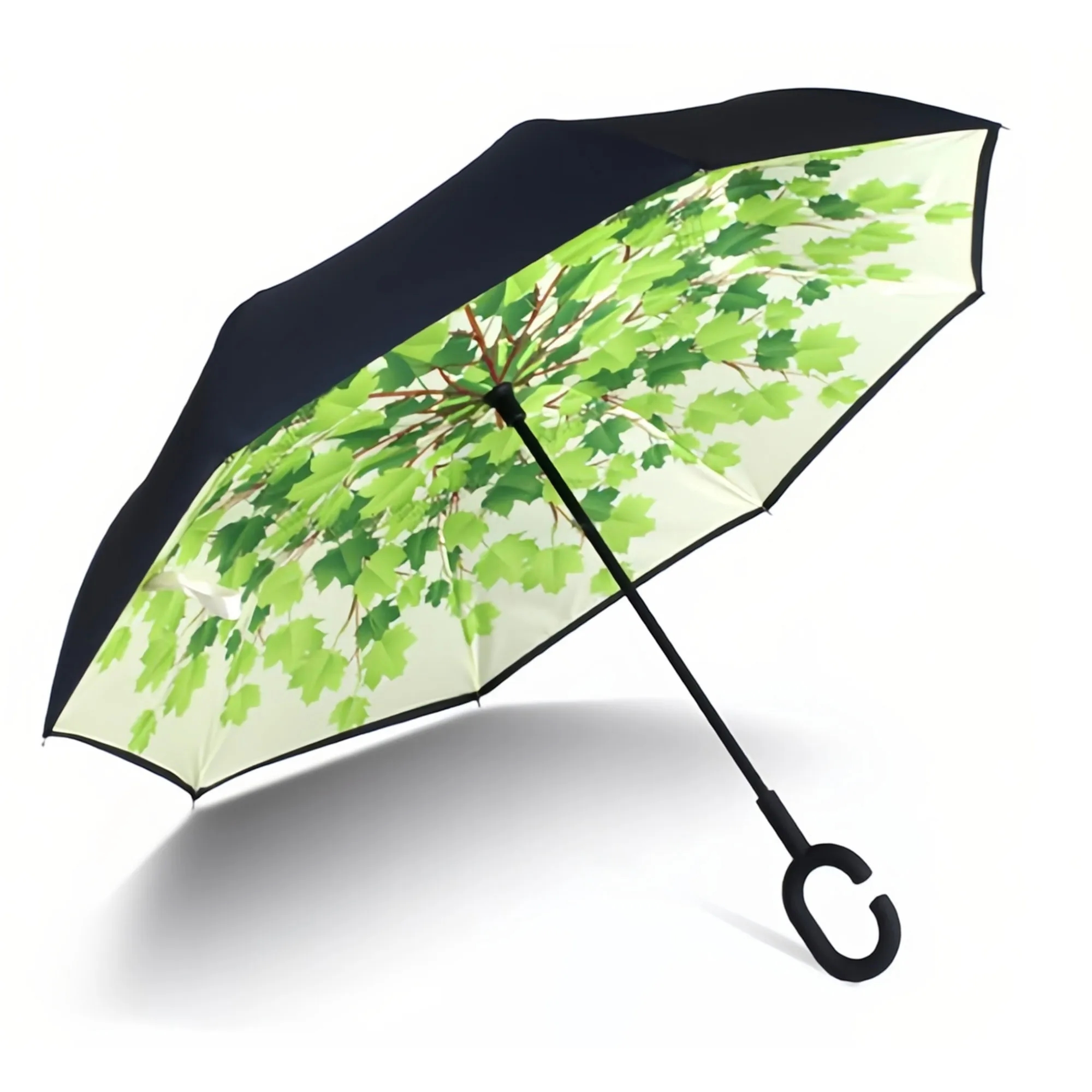 Double Layer Inverted Umbrella With C-Shaped Handle 7