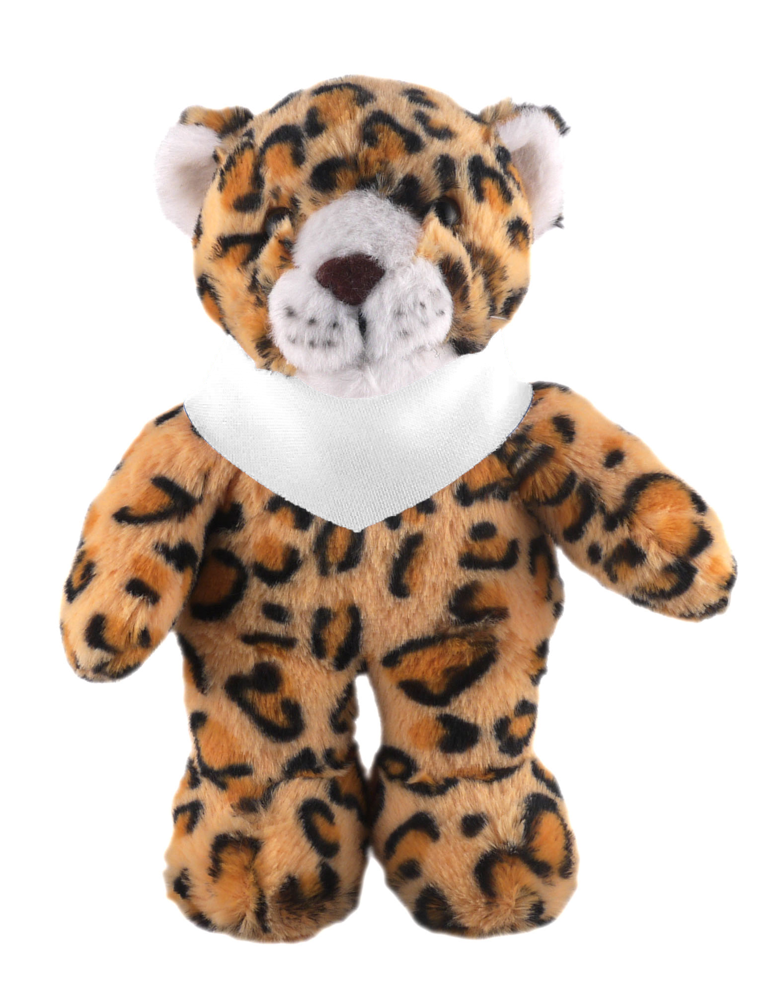 Soft Plush Stuffed Leopard with Bandana 4