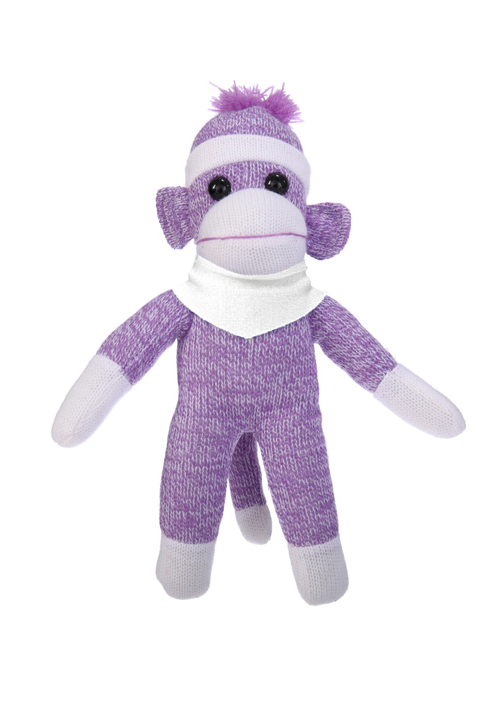 Purple Sock Monkey with Bandana 6