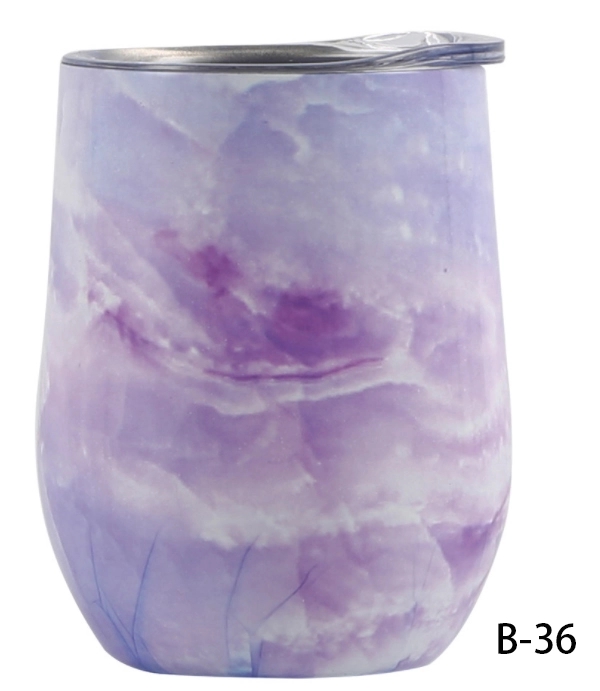 12 OZ U shape Stemless Thermos cup 36