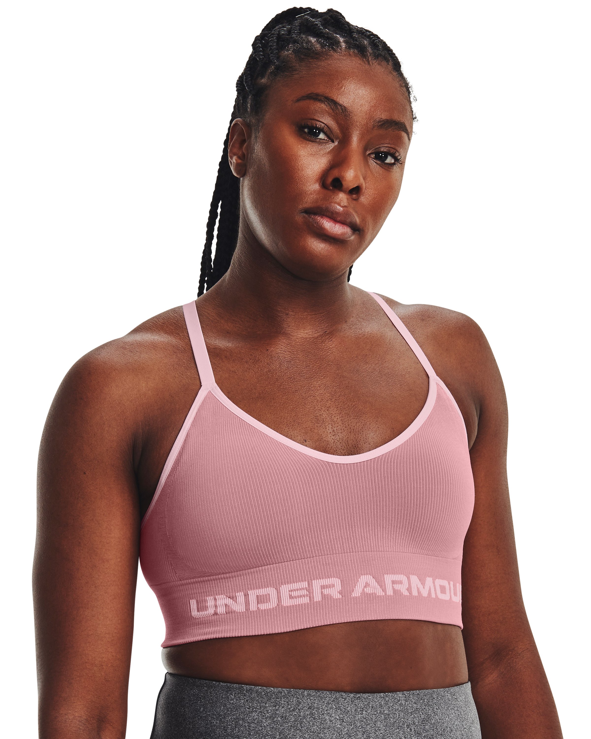 Women's UA Seamless Low Longline Rib Sports Bra  10