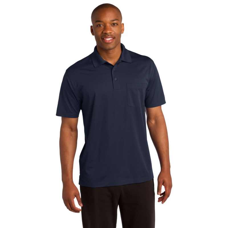 Sport-Tek Micropique Sport-Wick Pocket Polo. 19