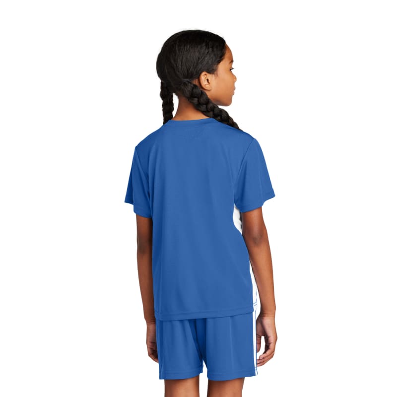 Sport-Tek Youth Competitor United V-Neck 35