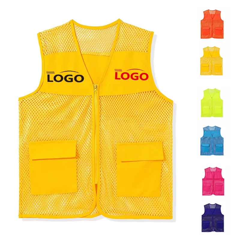 Mesh High Visibility Vest with Reflective Strips 4