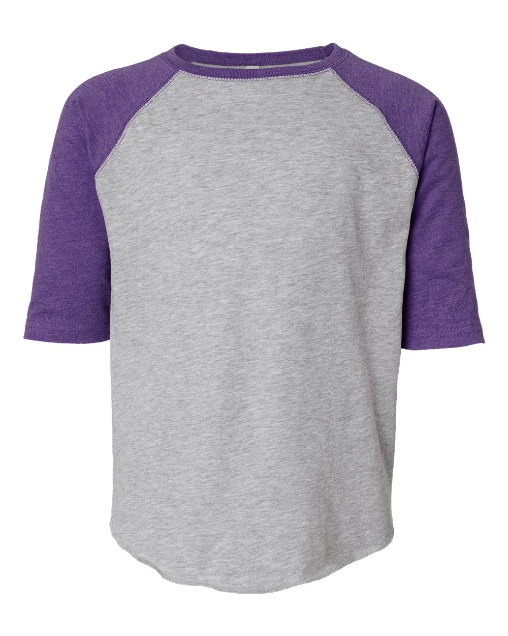 Youth Baseball Fine Jersey Three-Quarter Sleeve Tee - 6130 28