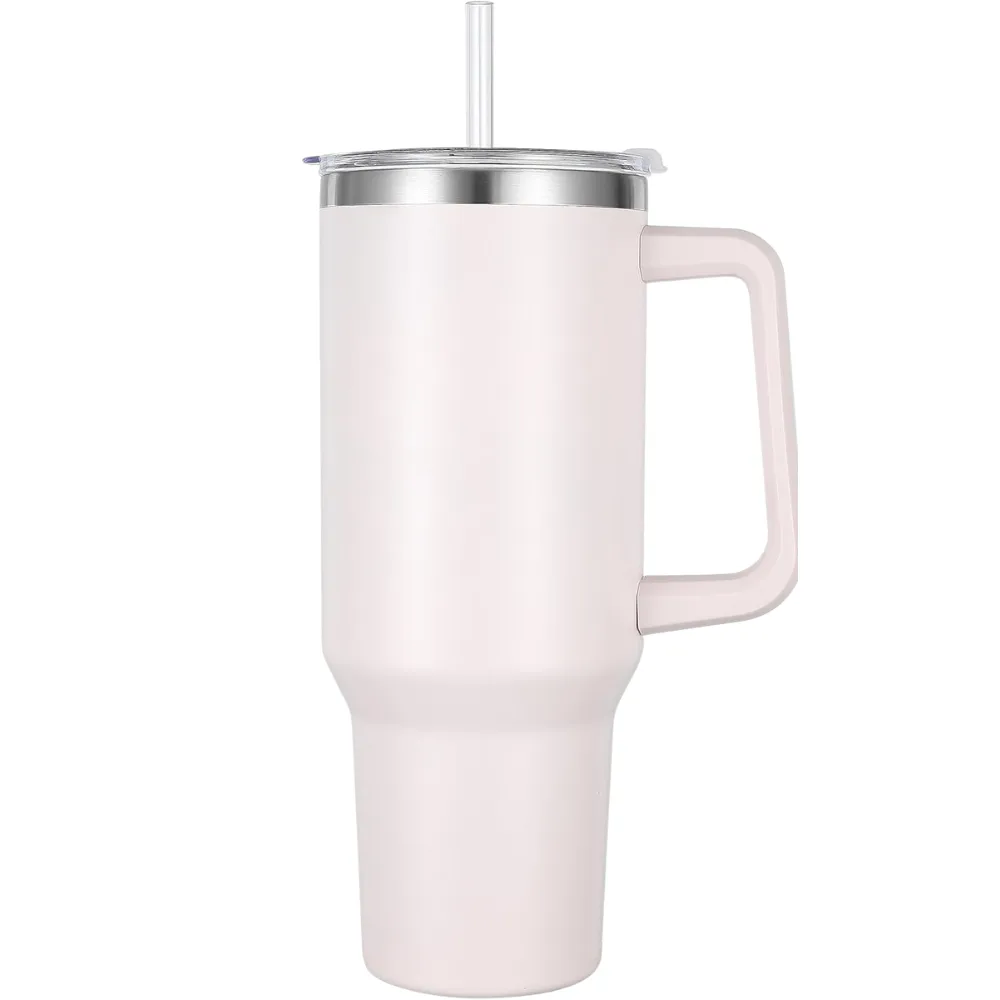 40oz. Insulated Tumbler with Handle and Straw 5