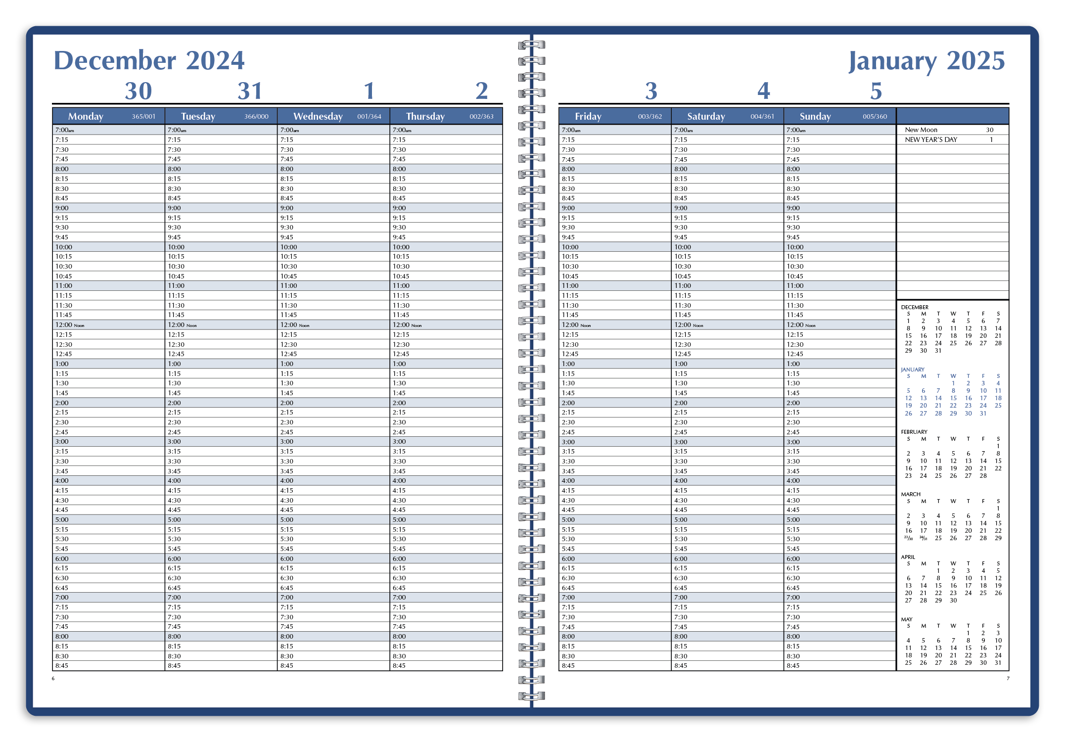 Triumph® Calendars Weekly Time Manager 35