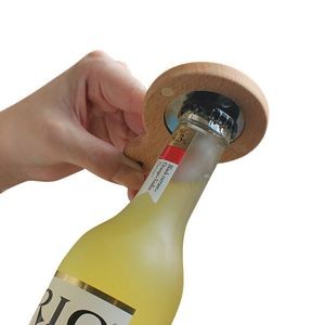 Elegant Wood Handle Bottle Opener With Magnet 8