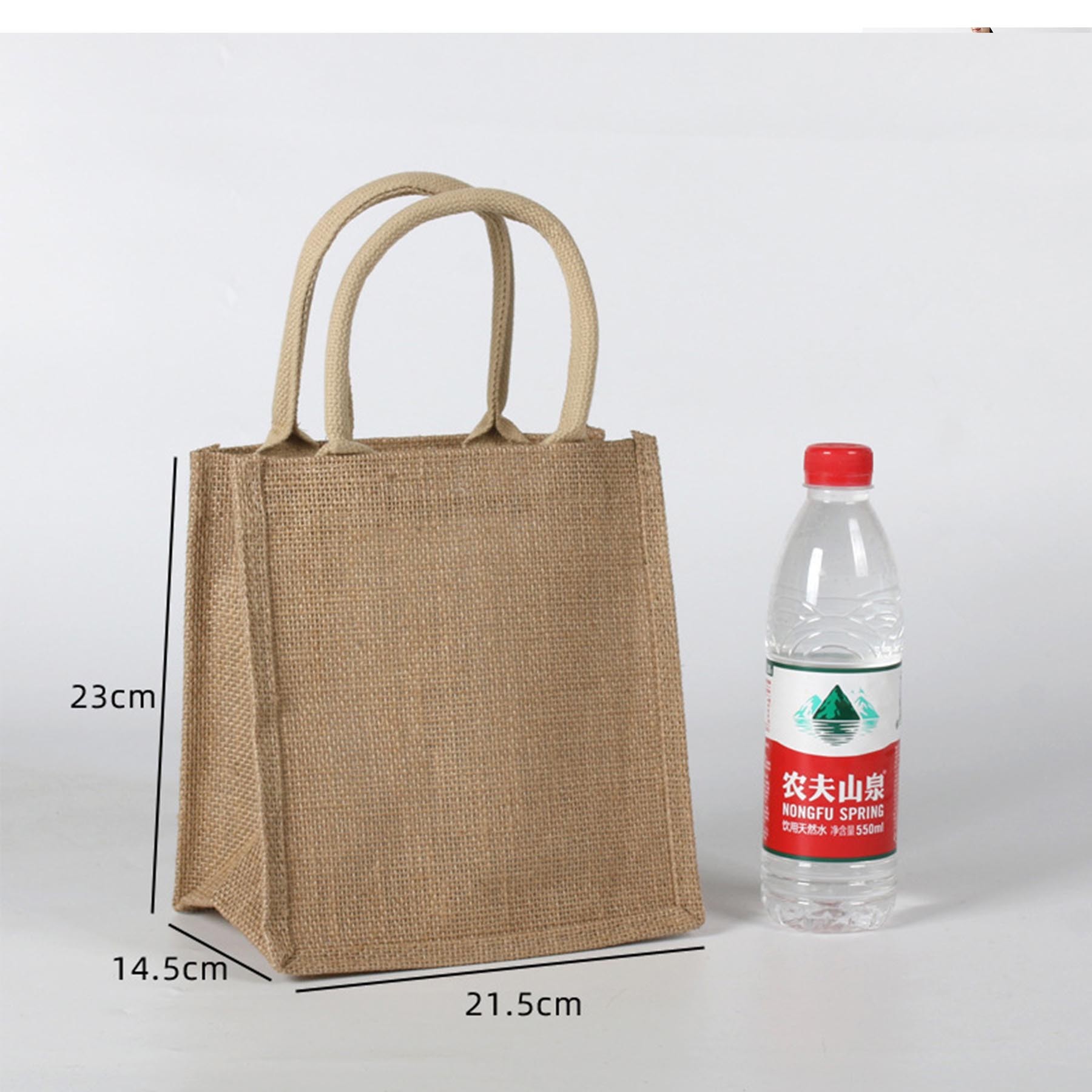 A6 Natural Jute/Burlap Tote Beach Bags 2