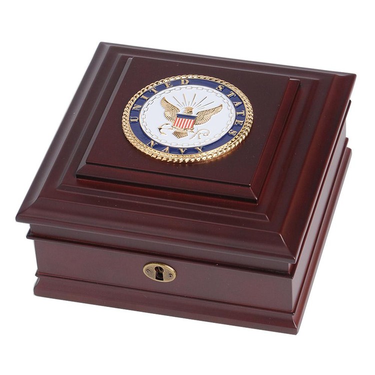 Navy Medallion Desktop Box 2
