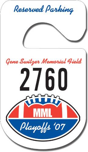 Plastic Security Hang Tag (2 3/4"x4 3/4") - Rounded Bottom 2