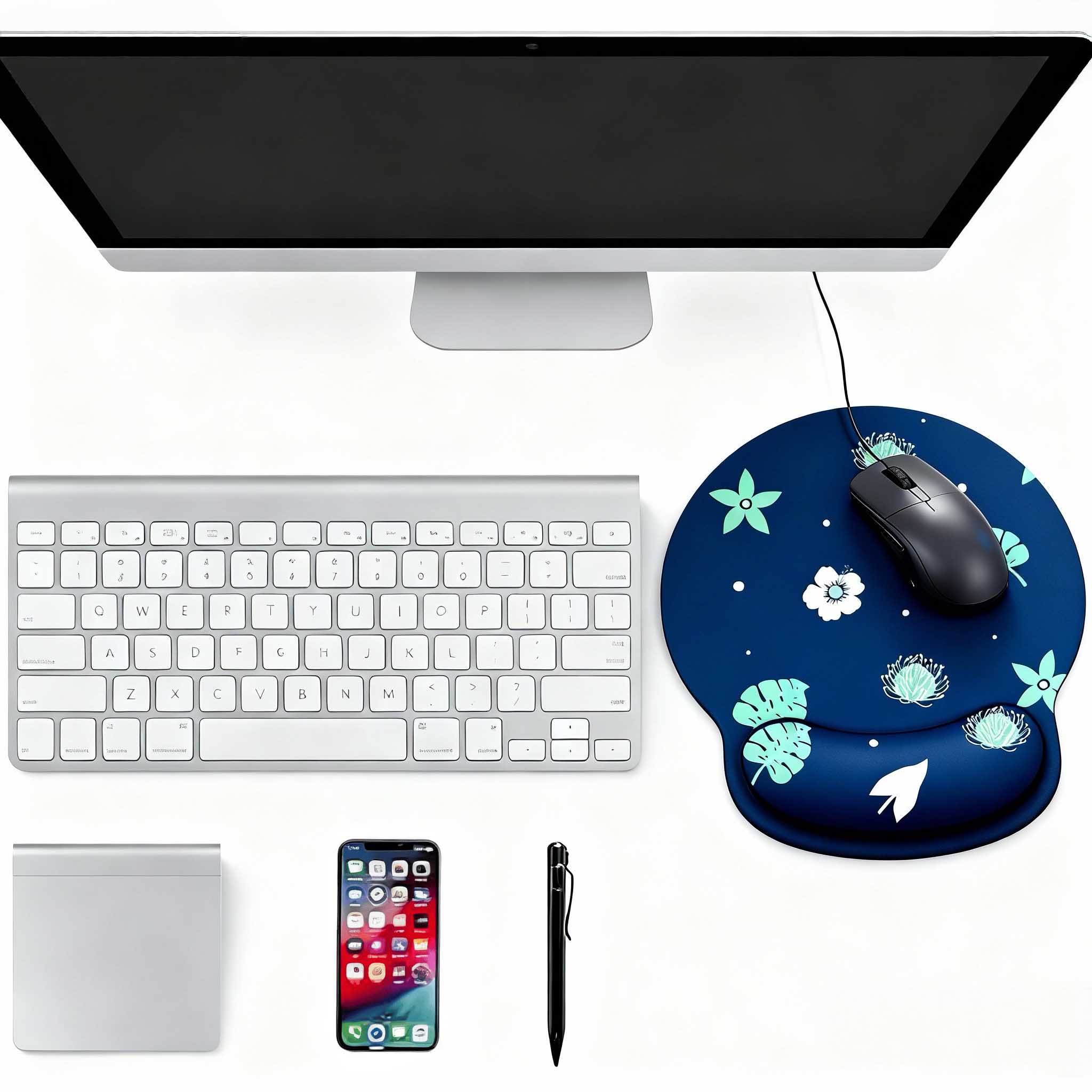 Full Color Ergonomic Mouse Pad With Wrist Rest 4