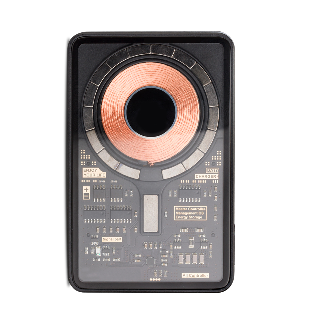 Transparent MagSafe 15W Wireless Charger & 10000mAh Power Bank with Phone Stand 15