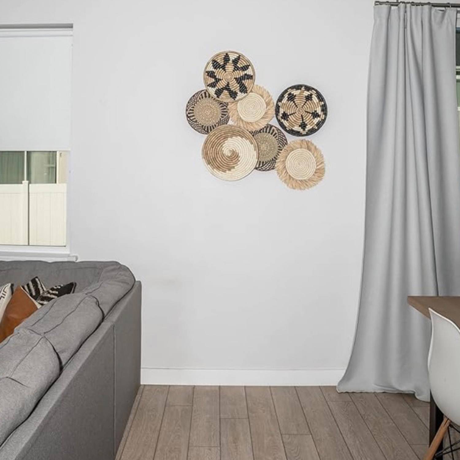 Hanging Woven Wall Basket Set 5