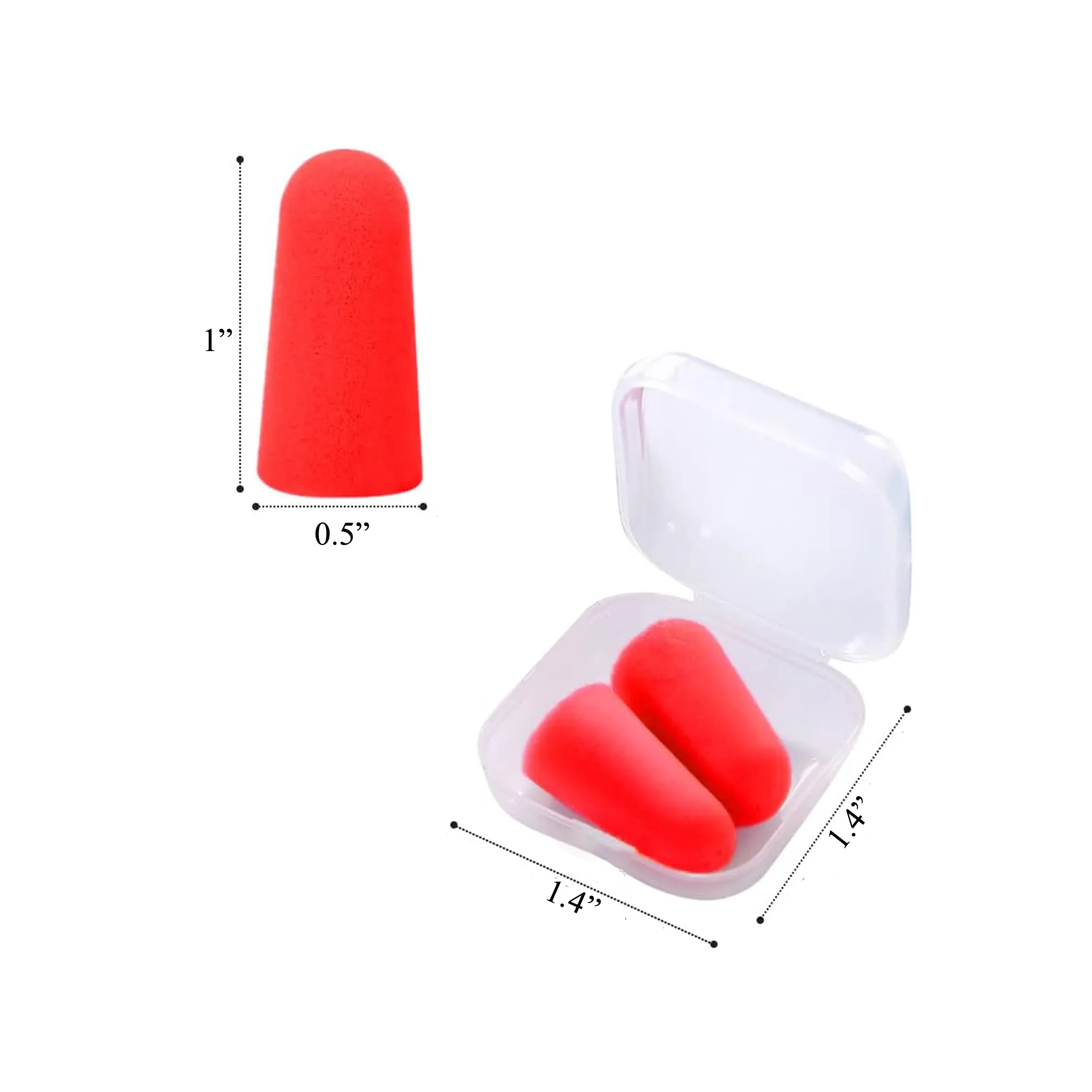 MOQ50 Ear Plugs in Square Case 4