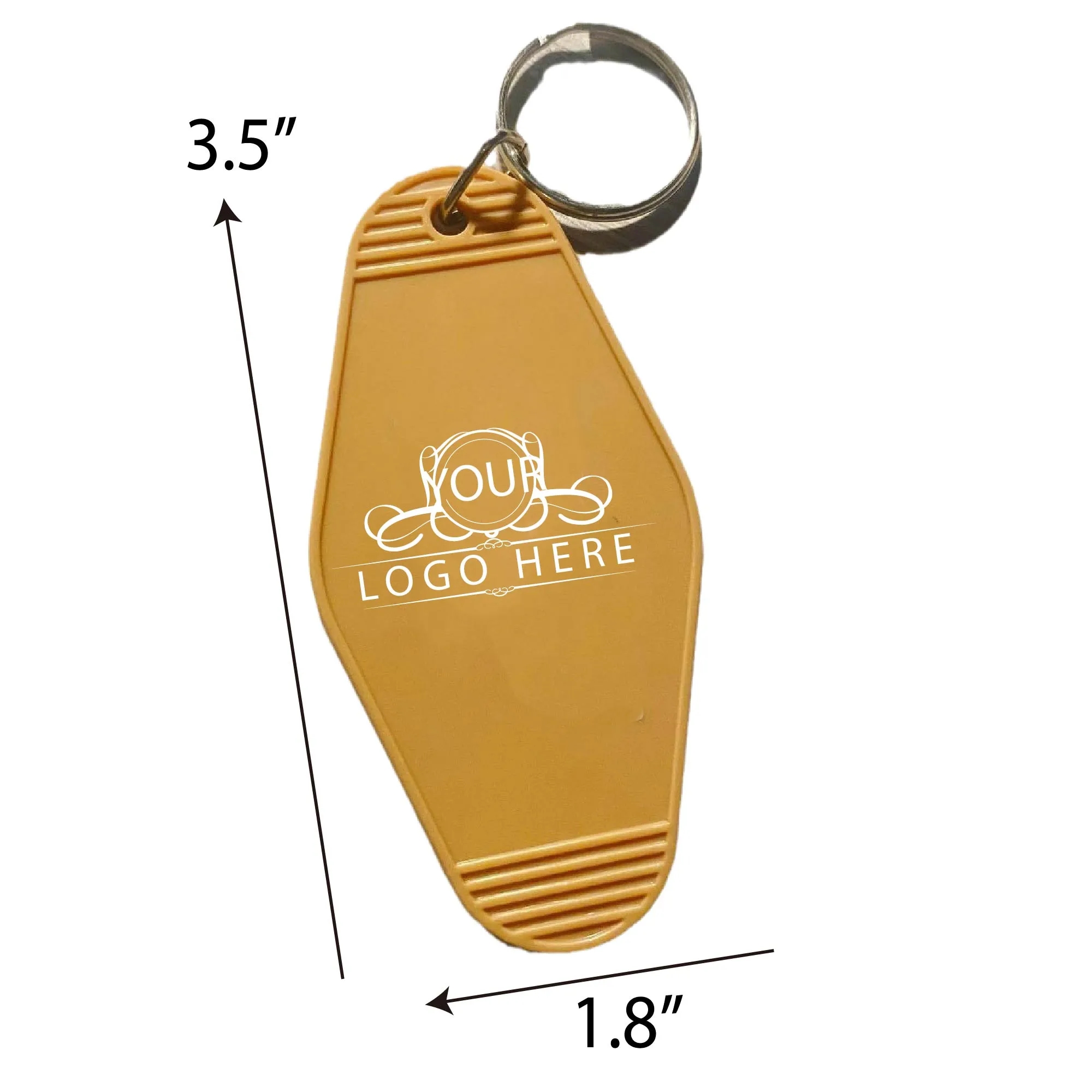 Vintage Plastic Hotel Keychain Motel Key Tag 2
