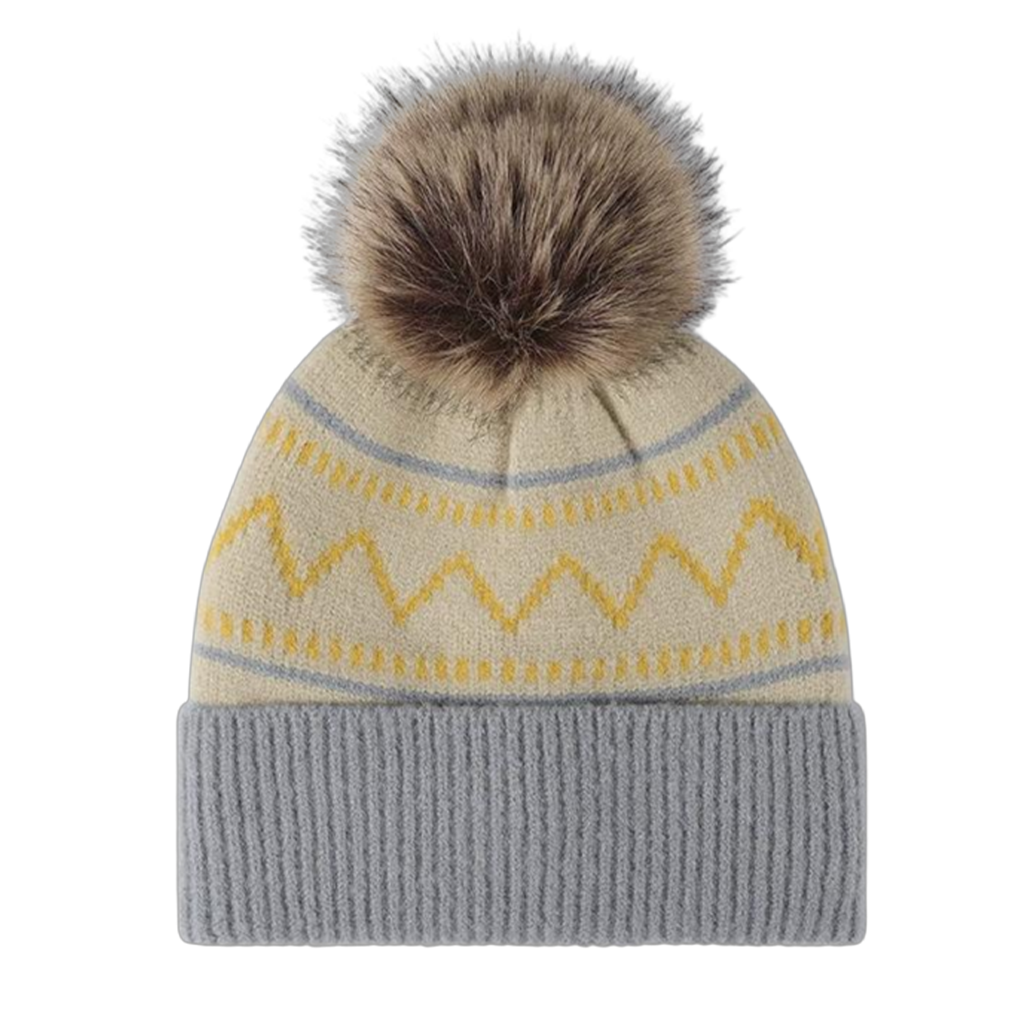 Winter Faux Fur Pom Hat 7
