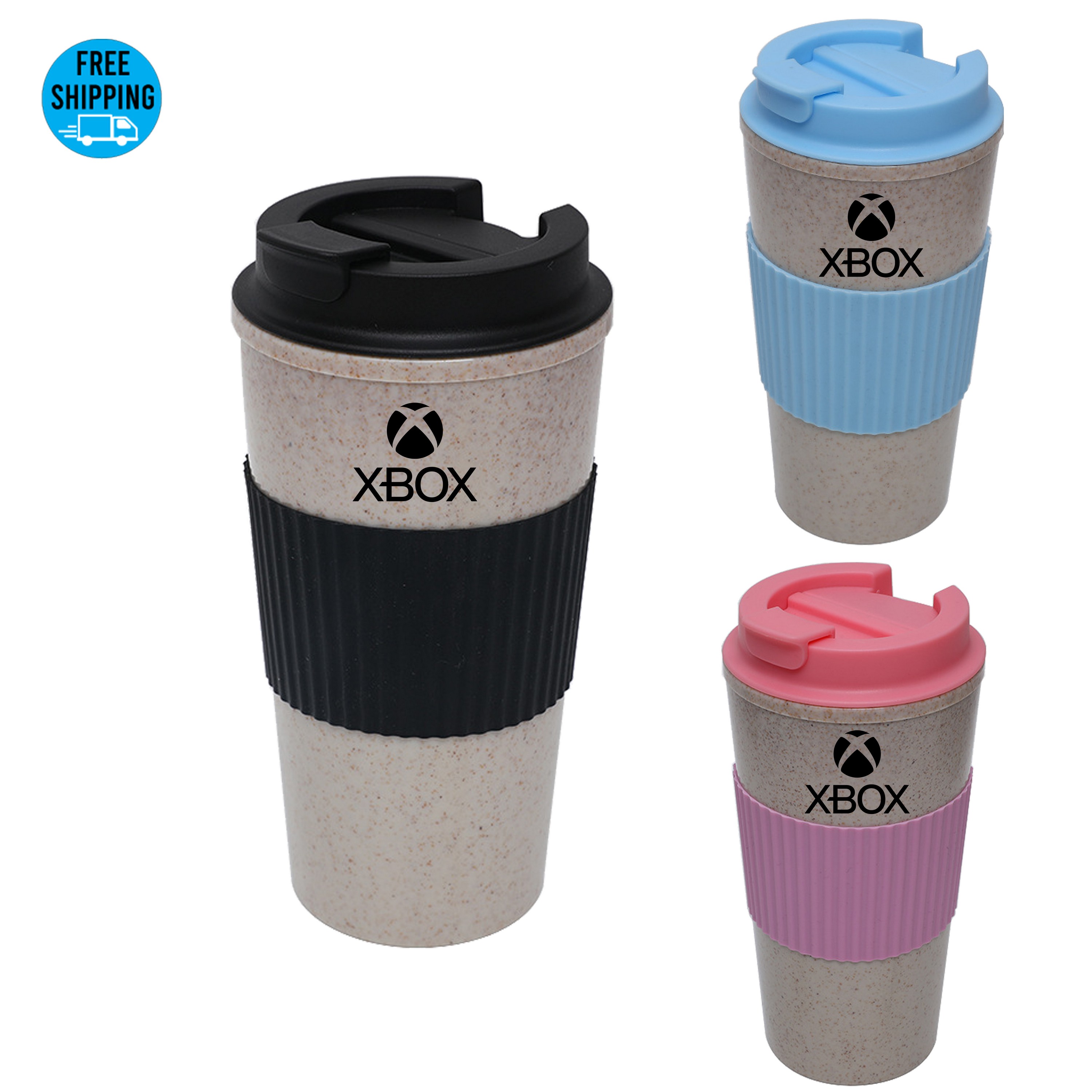 16oz. Double Wall Wheat Straw Coffee Cup 2