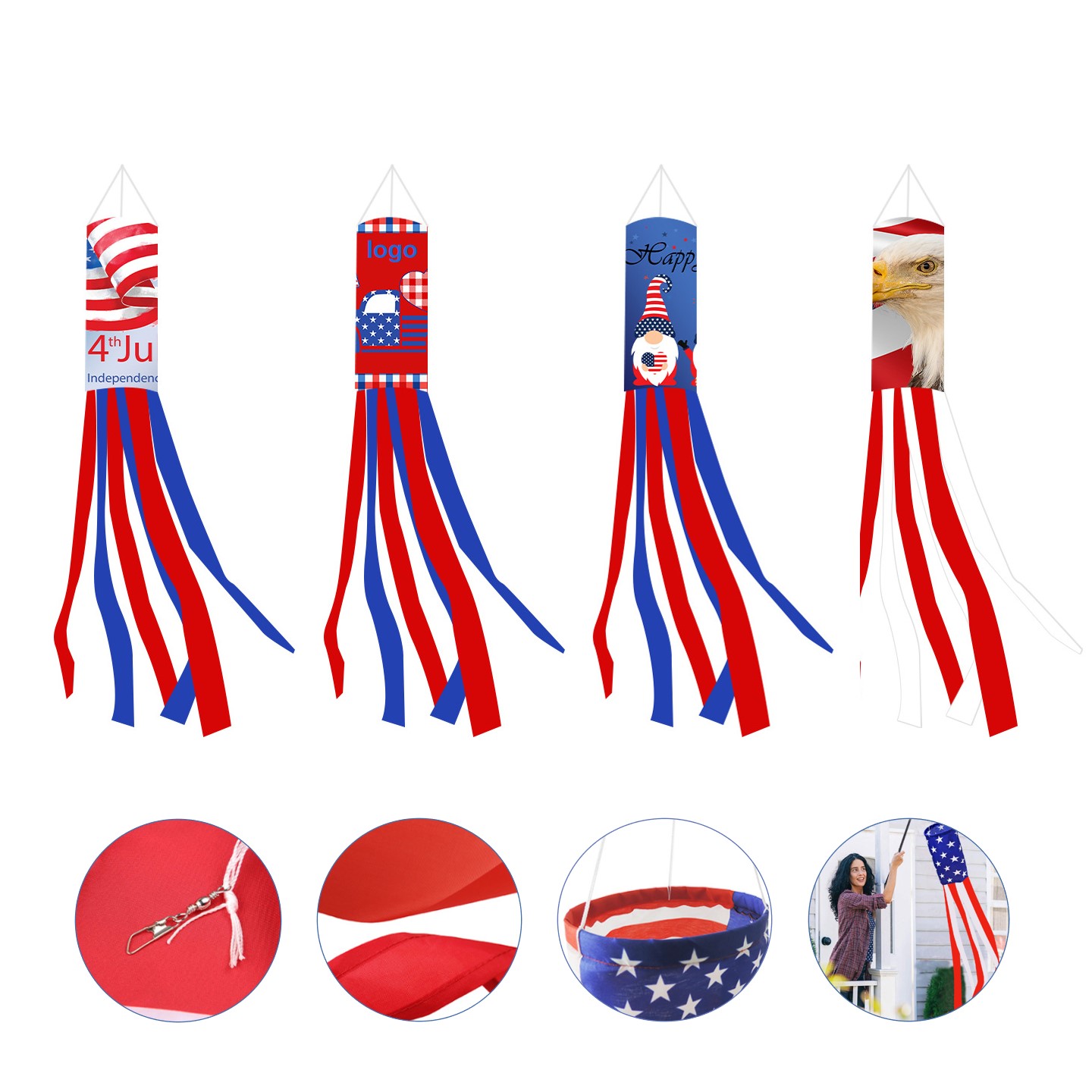 4th of July Wind Sock 3