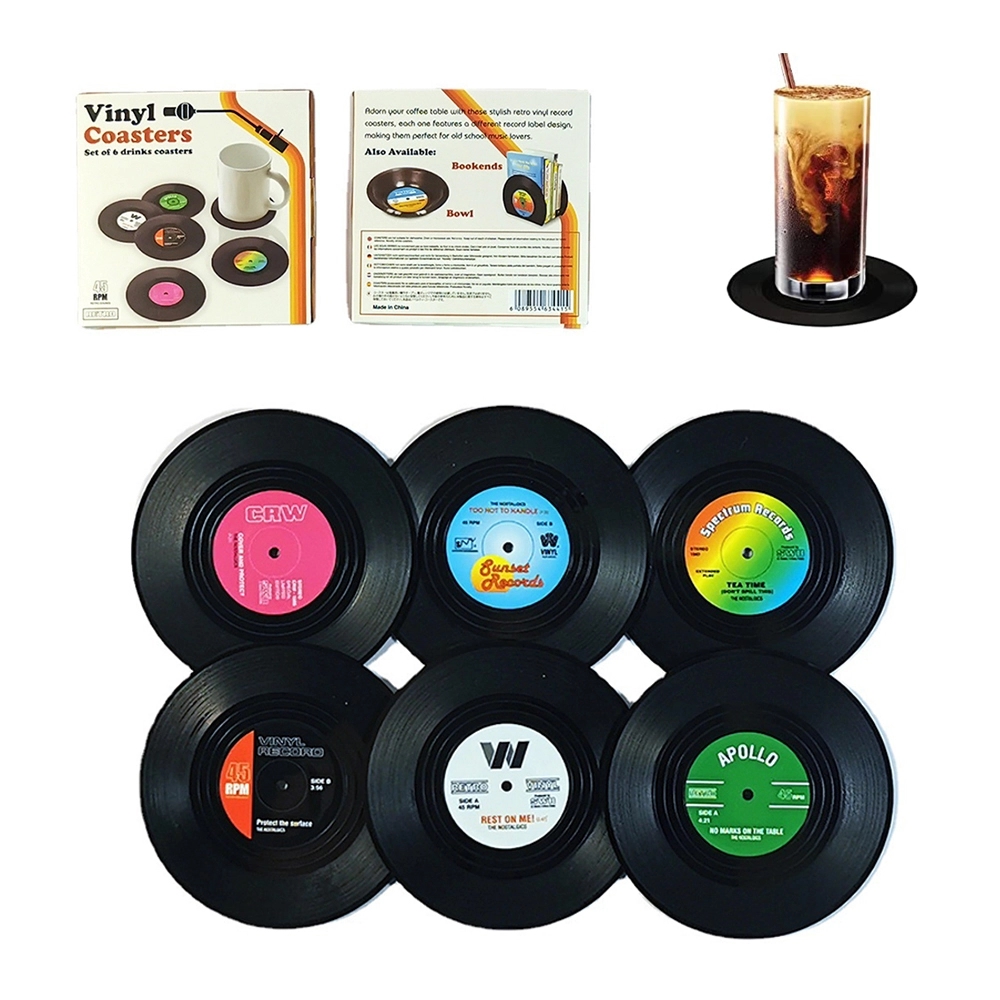 Vinyl Record Coasters 2