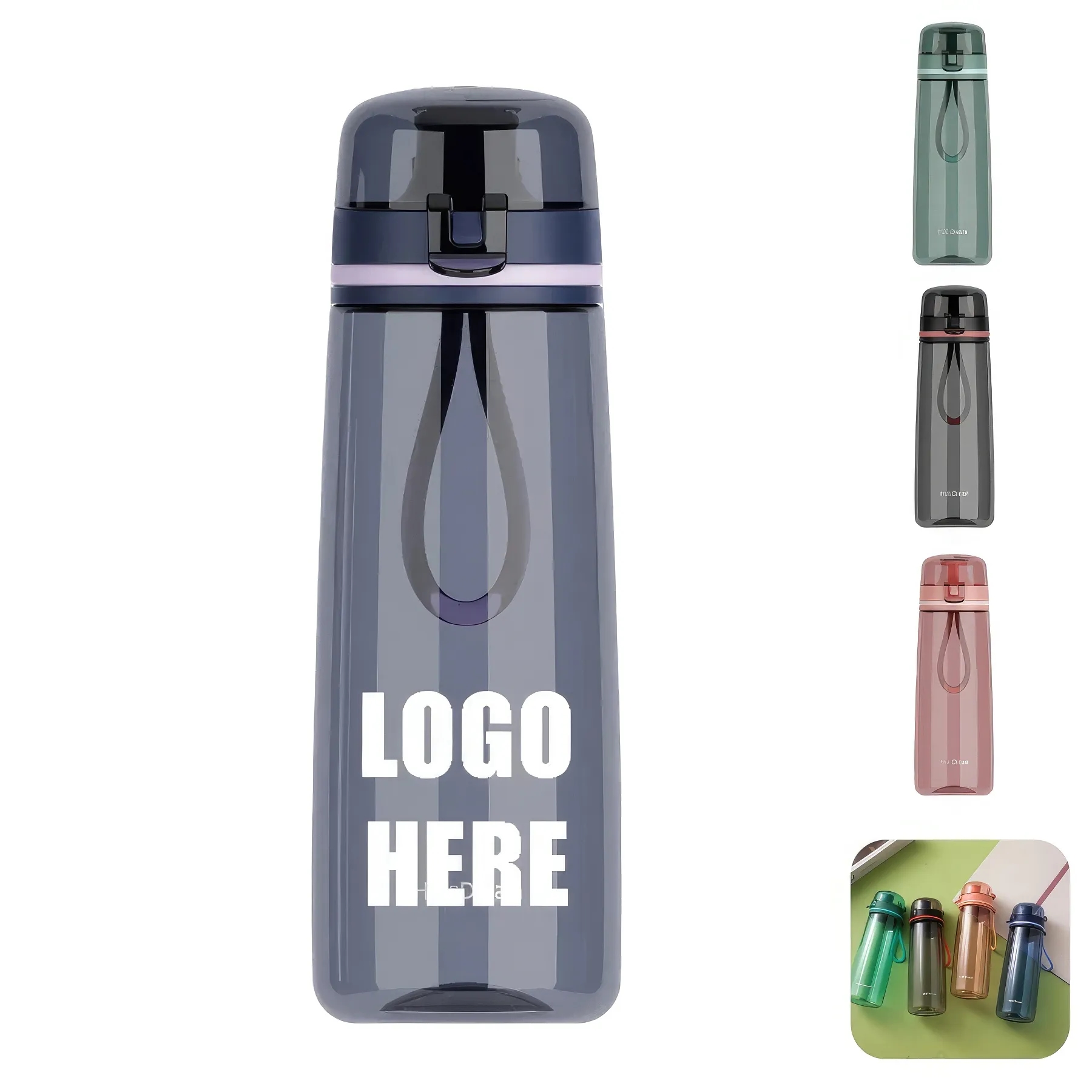Custom 17 oz Tritan Material Frosted Sports Bottle 1