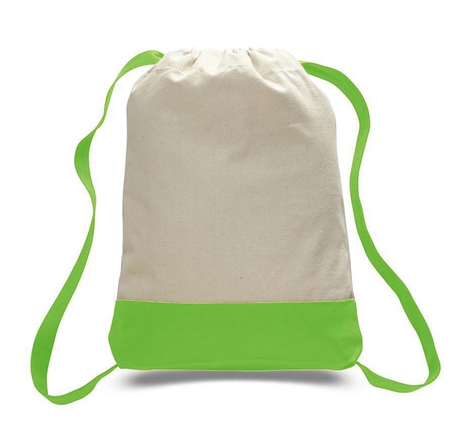 8oz Cotton Drawstring Backpack 3