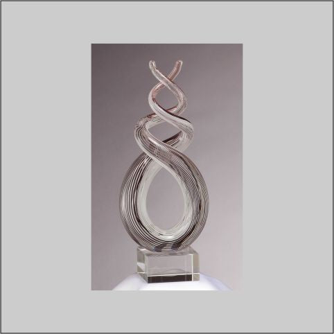 Hand Blown Art Glass Sculpture Award 3