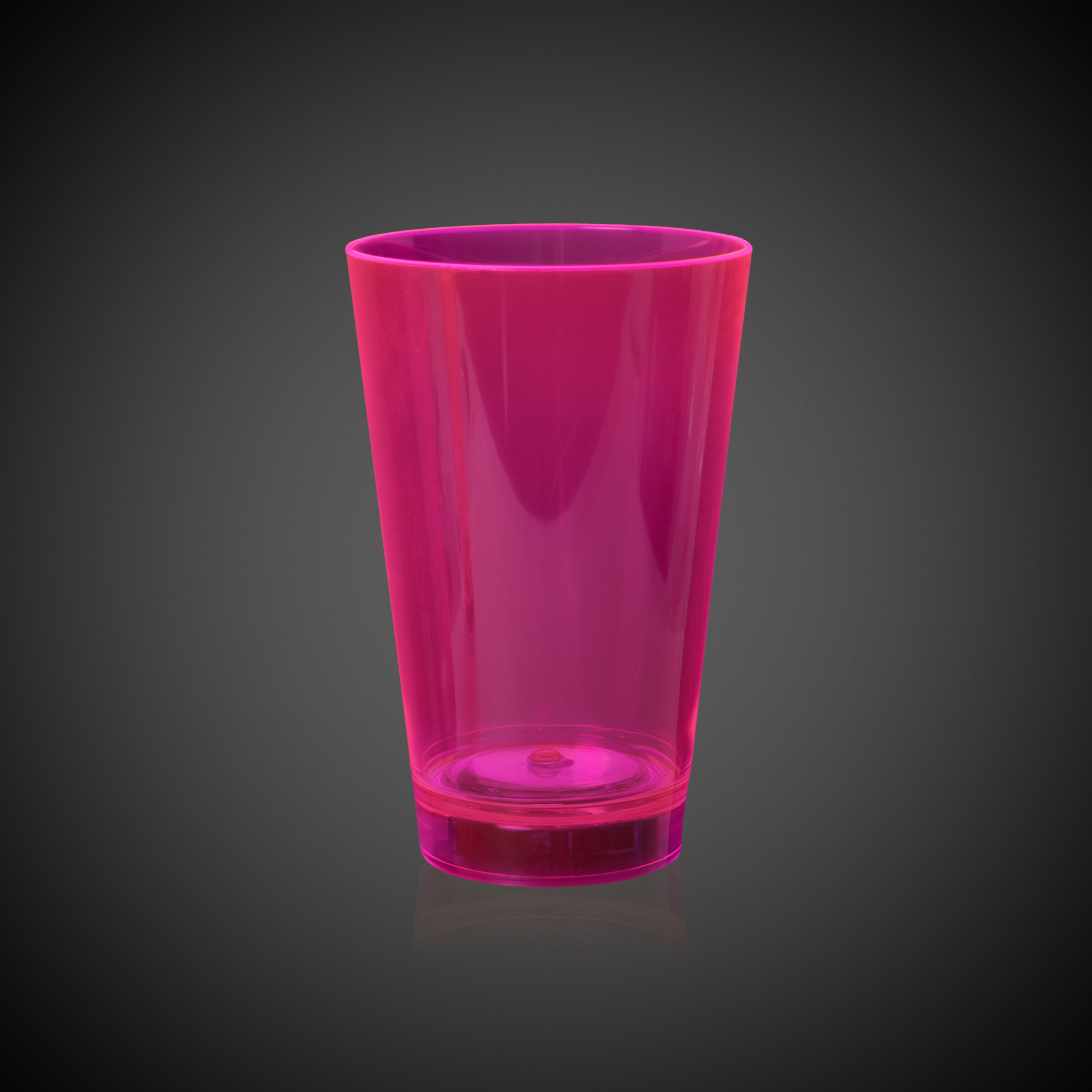 Pink 12oz. Neon Plastic LED Tumbler(Laser Engraved) 5