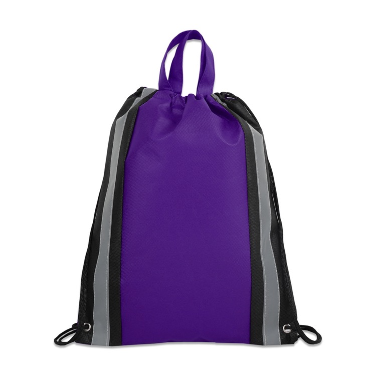 Small Reflective Non-Woven Drawstring Bag 2